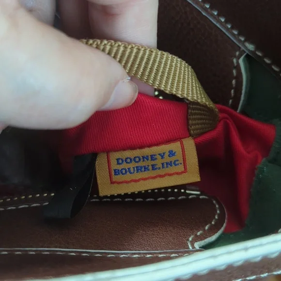 NWT Dooney & Bourke Chestnut Florentine Leather Shopper Bag with Zip Clos… - Picture 2 of 16